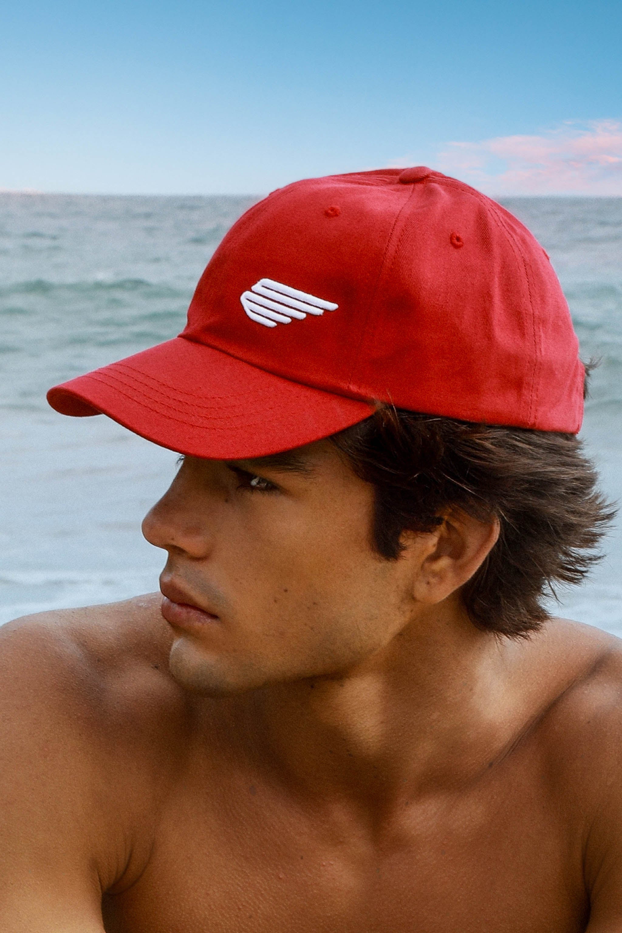 Winged Low-Profile Cotton Hat