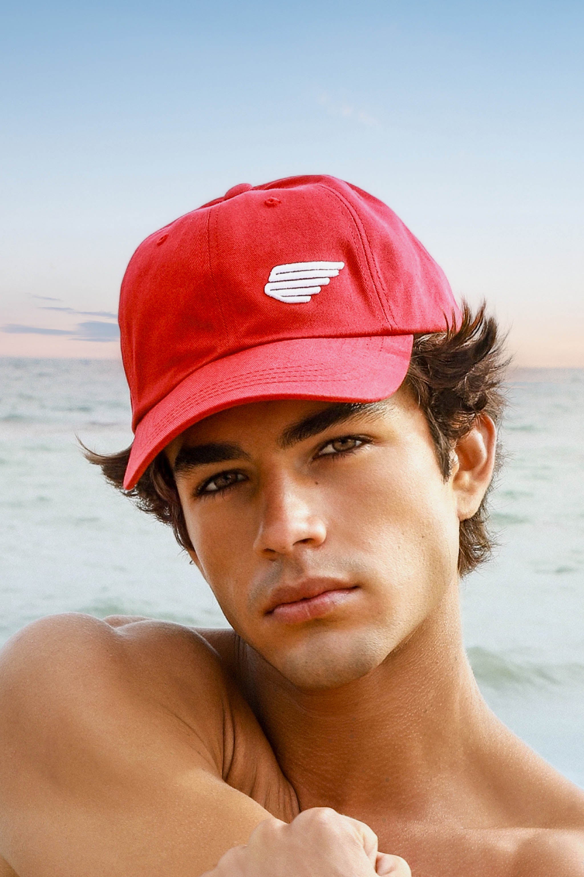 Winged Low-Profile Cotton Hat